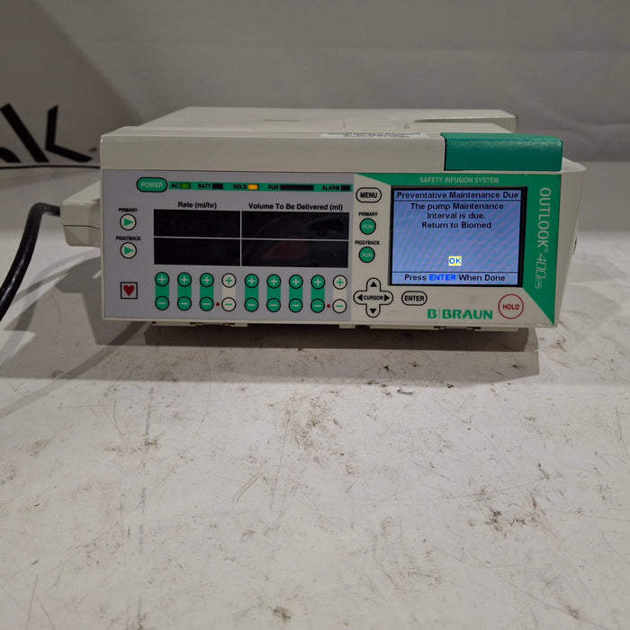 B. Braun Outlook 400ES Infusion Pump