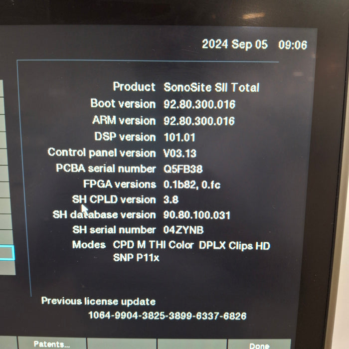 Sonosite SII Ultrasound