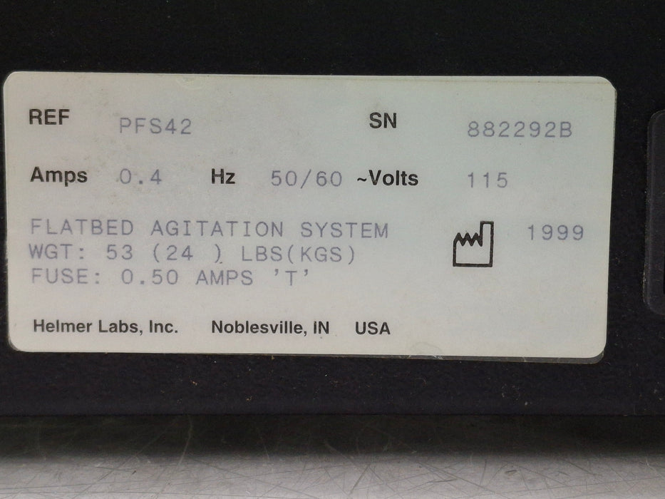 Helmer Inc PFS42 Platelet Agitator