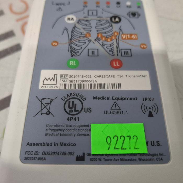 GE Healthcare Carescape T14 Telemetry Transmitter