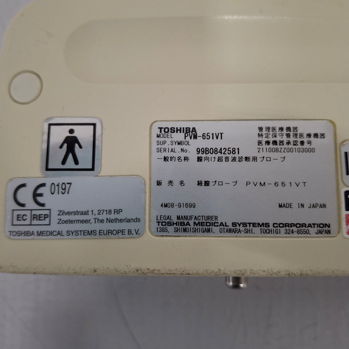 Toshiba PVM-651VT Endovaginal Transducer