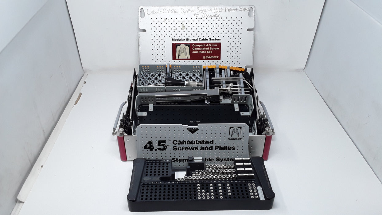 Synthes, Inc. Modular Sternal Cable System 4.5mm Cannulated Screw and Plate Set