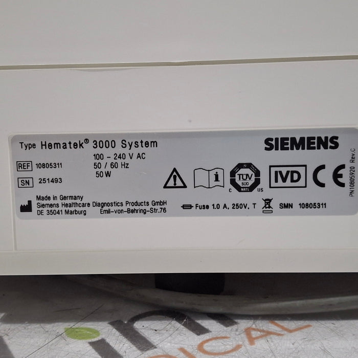 Siemens Hematek 3000 Slide Stainer