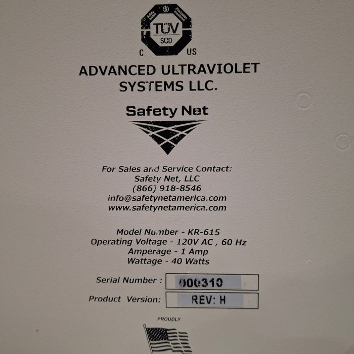 Advanced Ultraviolet Systems LLC KR-615 Disinfection Device