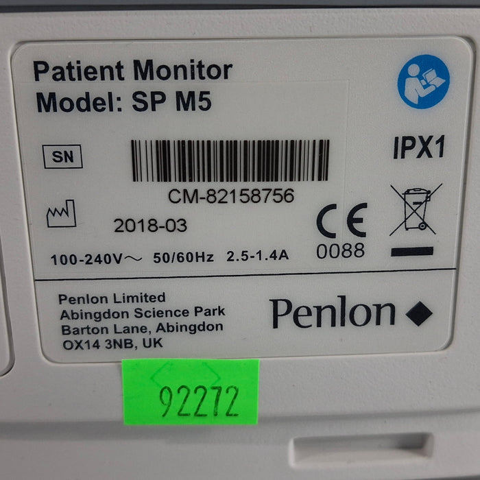 Penlon, Inc SP M5 Patient Monitor