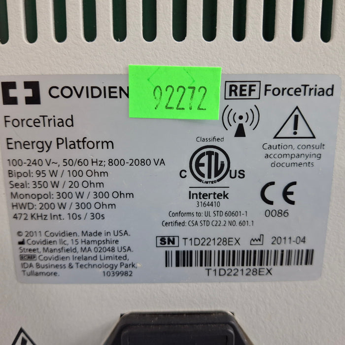 Covidien Force Triad 3.8-4.0 Electrosurgical Unit