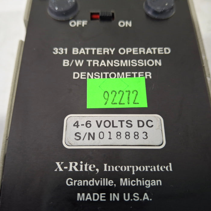 X-Rite 331 Transmission Densitometer