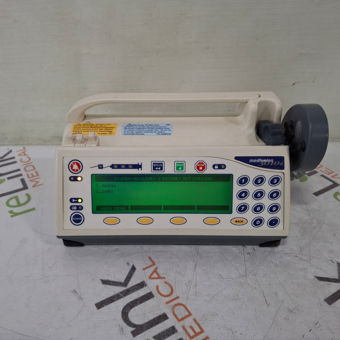 Smiths Medical Medfusion 3010a Syringe Infusion Pump