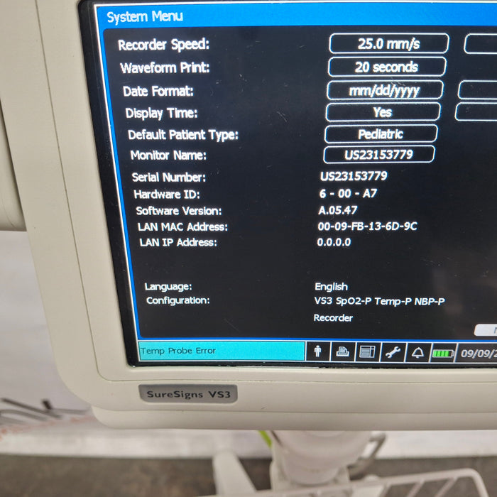 Philips Suresigns VS3 Vital Signs Monitor