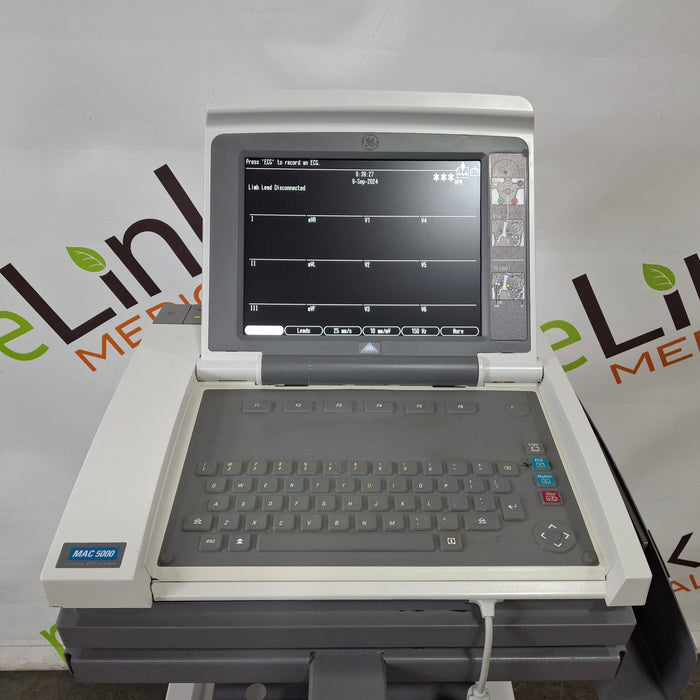 GE Healthcare MAC 5000 with CAM Module ECG System