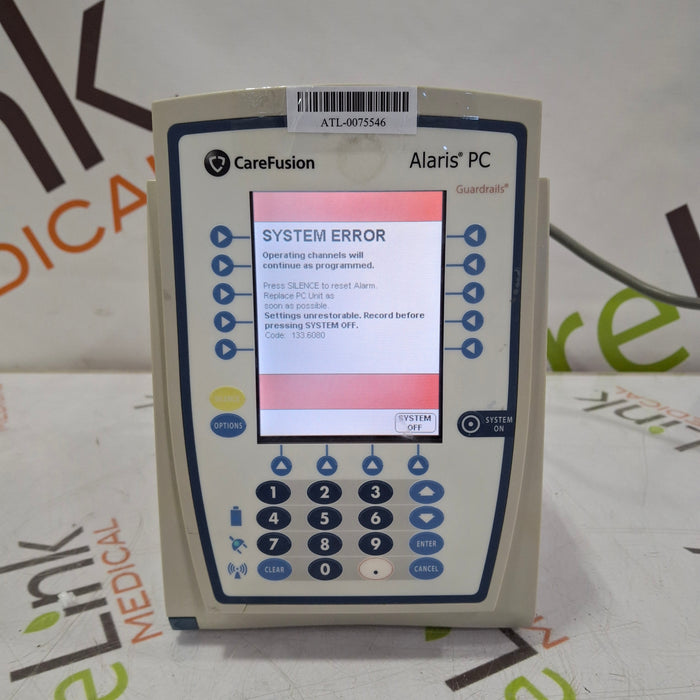 CareFusion Alaris 8015 Small Screen POC Infusion Pump