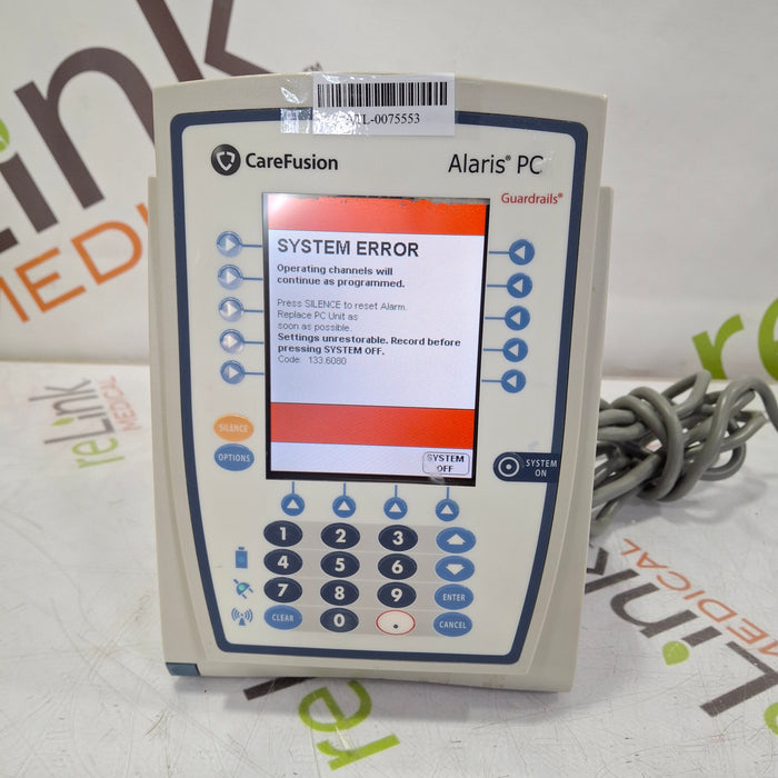 CareFusion Alaris 8015 Small Screen POC Infusion Pump