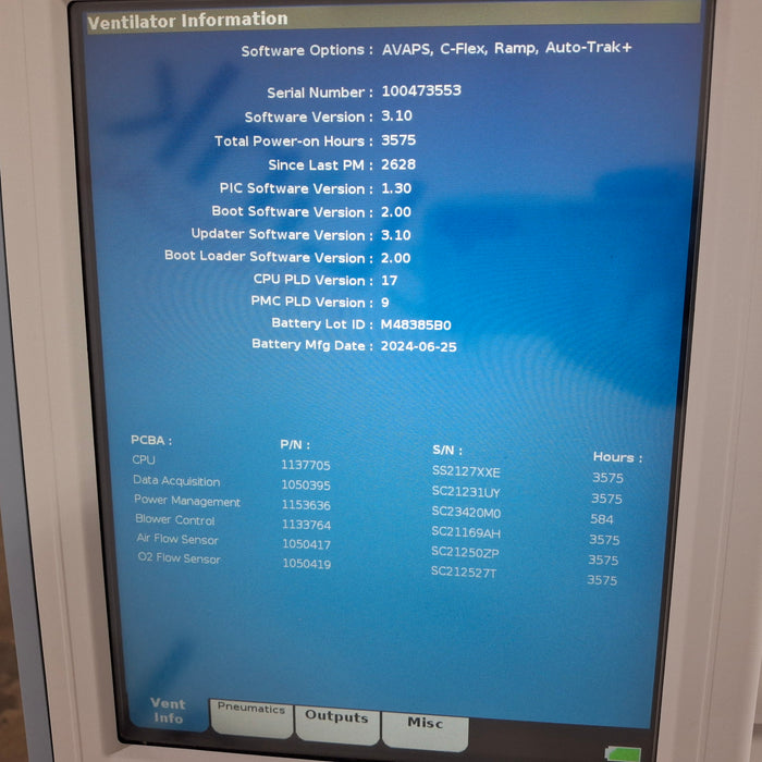 Respironics V60 Plus Ventilator