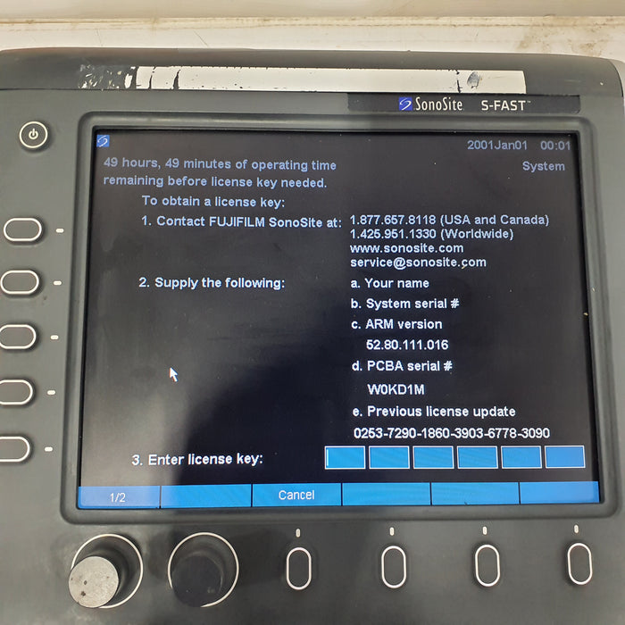 Sonosite S-Fast Ultrasound