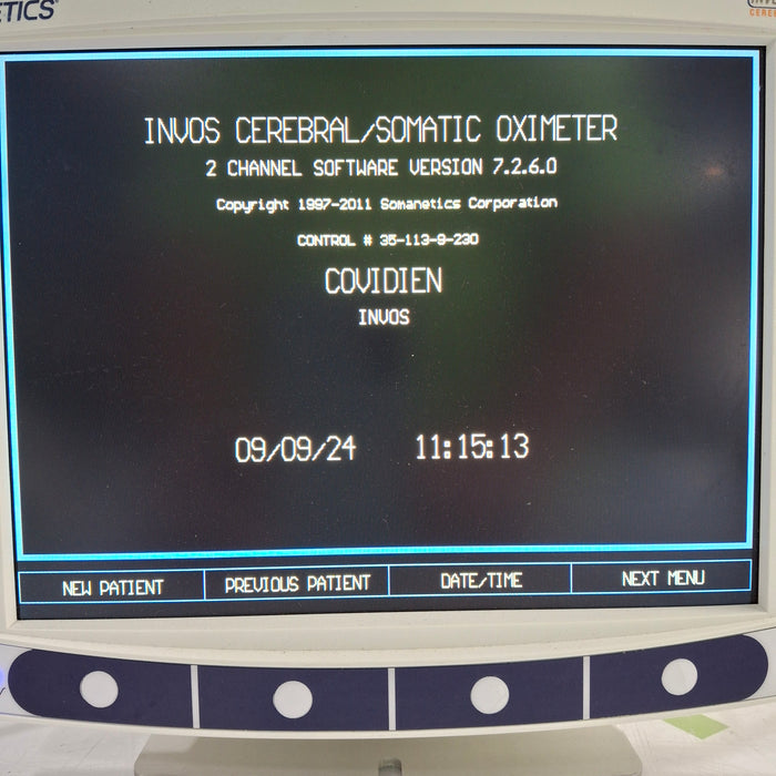 Somanetics Invos 5100C Cerebral Oximeter Monitor