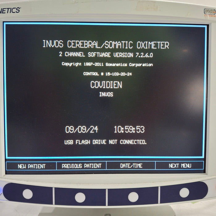 Somanetics Invos 5100C Cerebral Oximeter Monitor