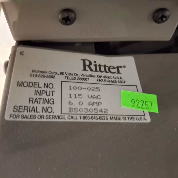 Ritter 100 Exam Table