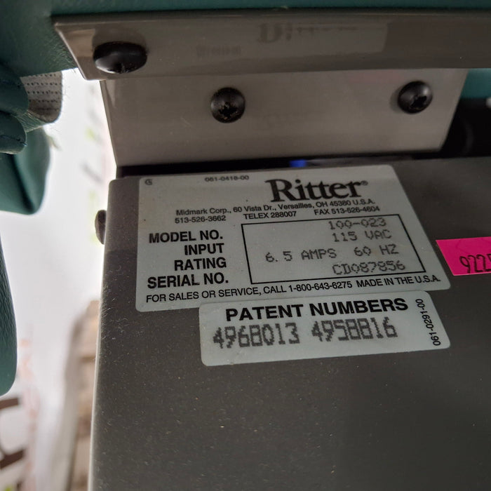 Ritter 104 Exam Table