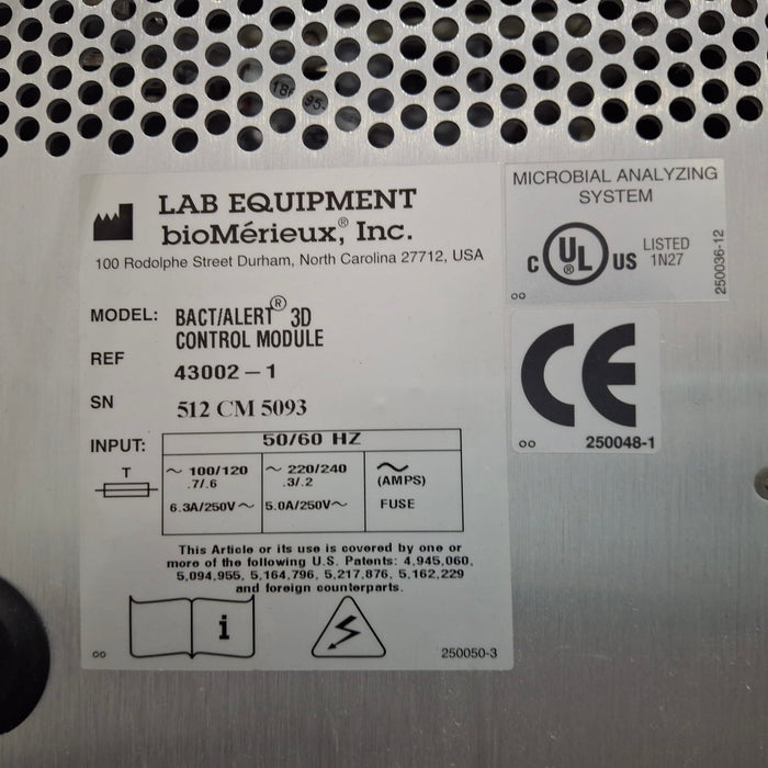 BioMerieux BacT/Alert 3D Microbial Analyzing System