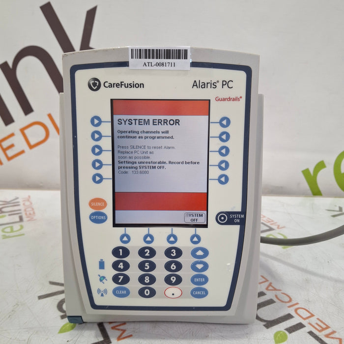 CareFusion Alaris 8015 Small Screen POC Infusion Pump