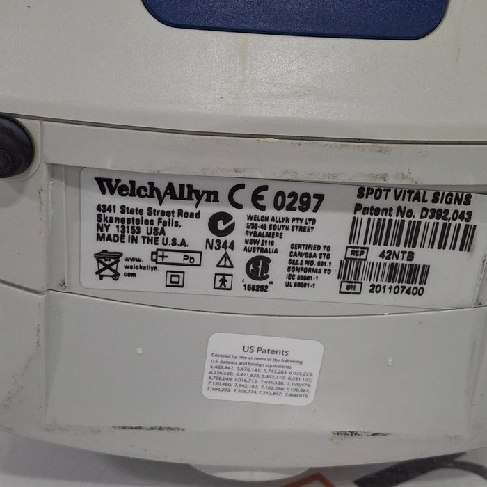 Welch Allyn Spot 420 - NIBP, Temp, Nellcor SpO2 Vital Signs Monitor