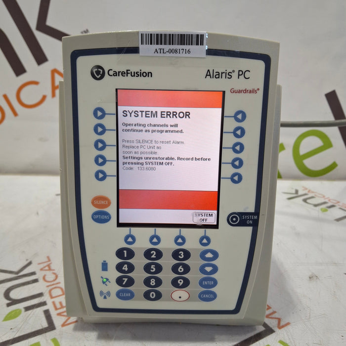 CareFusion Alaris 8015 Small Screen POC Infusion Pump