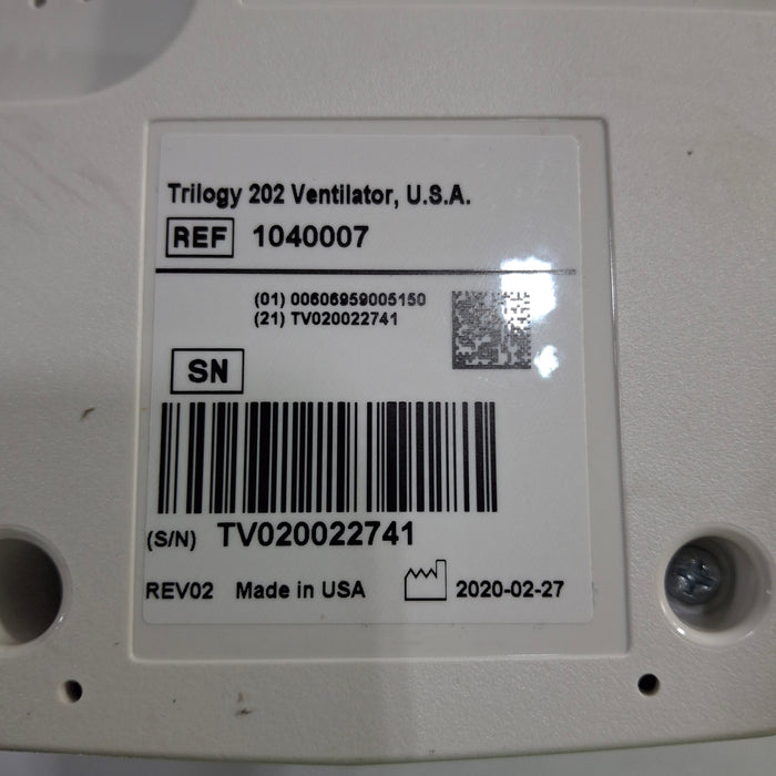 Respironics Trilogy 202 Ventilator