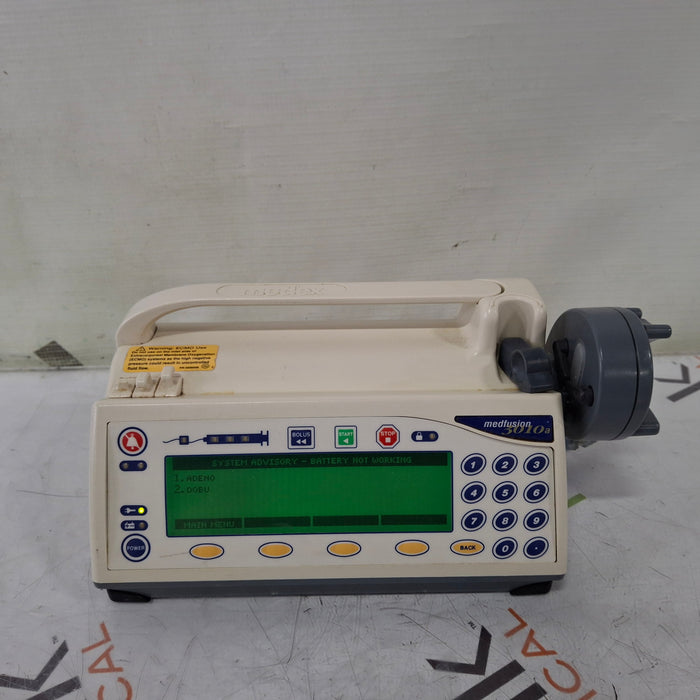 Smiths Medical Medfusion 3010a Syringe Infusion Pump