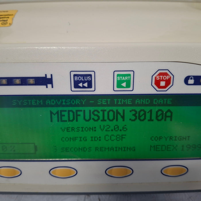 Smiths Medical Medfusion 3010a Syringe Infusion Pump