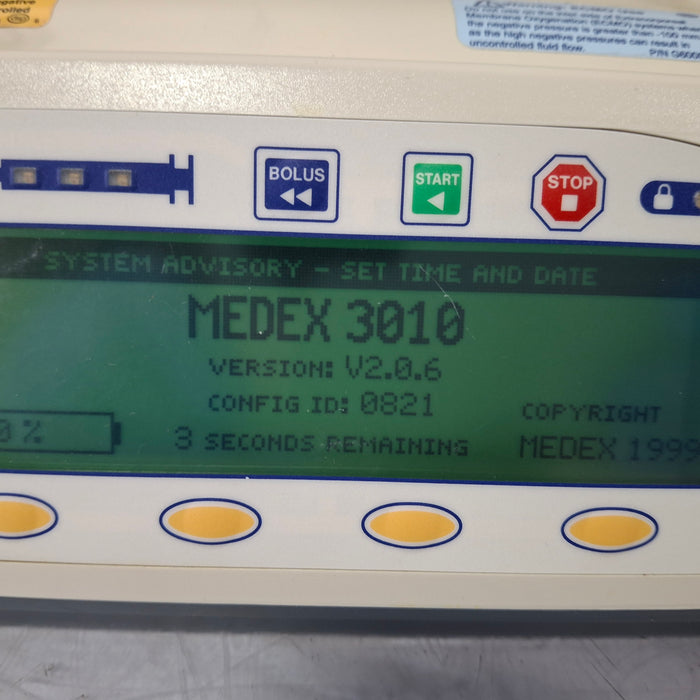 Smiths Medical Medfusion 3010a Syringe Infusion Pump