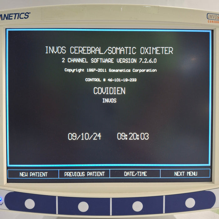 Somanetics Invos 5100C Cerebral Oximeter Monitor