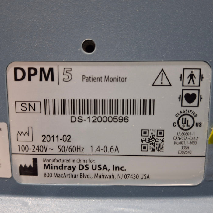 Mindray DPM5 Patient Monitor