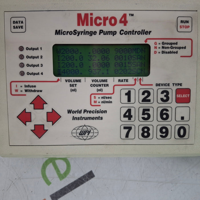 WPI Micro4 MicroSyringe Pump Controller