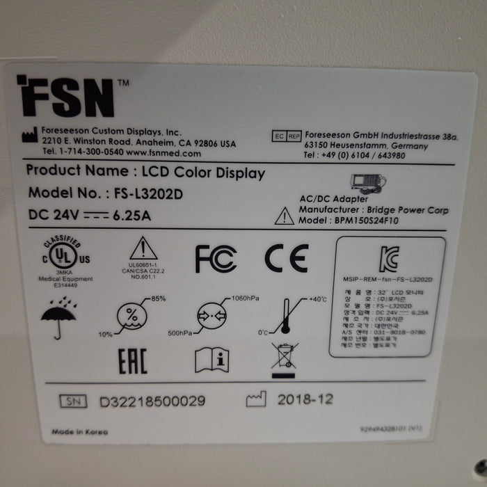 Foreseeson Custom Displays FS-L3202D LCD Color Display