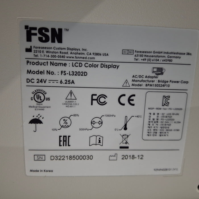 Foreseeson Custom Displays FS-L3202D LCD Color Display