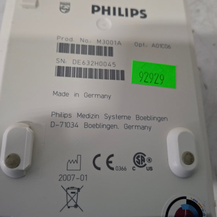 Philips M3001A-A01C06 Fast SpO2, NIBP, ECG, Temp, IBP MMS Module