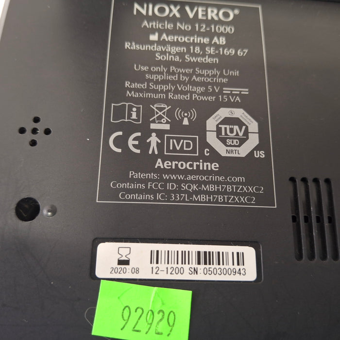 Aerocrine Niox Vero 12-1000 Airway Inflammation Monitor