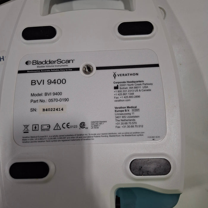 Verathon Medical, Inc BVI 9400 Bladderscan