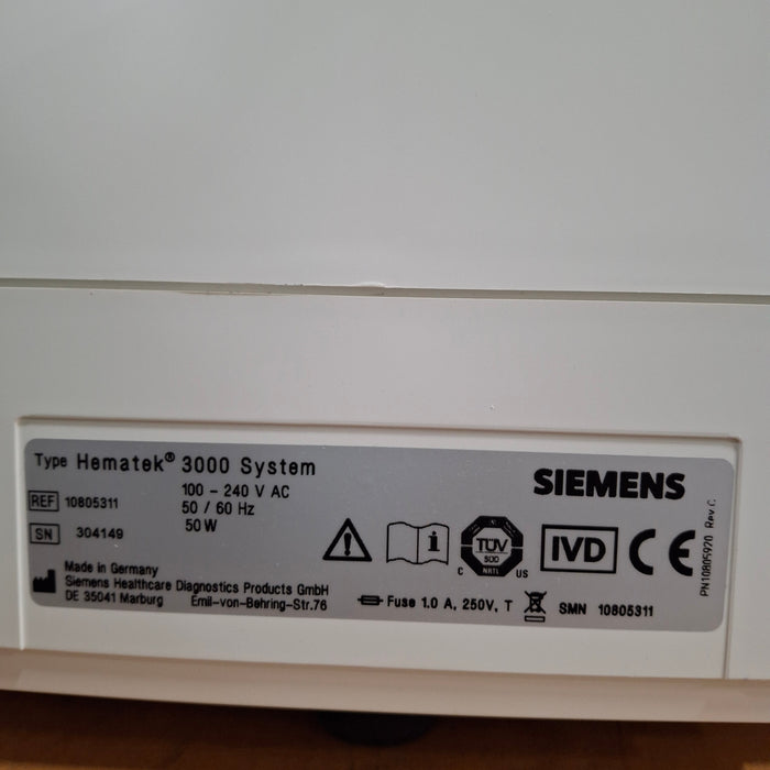 Siemens Hematek 3000 Slide Stainer