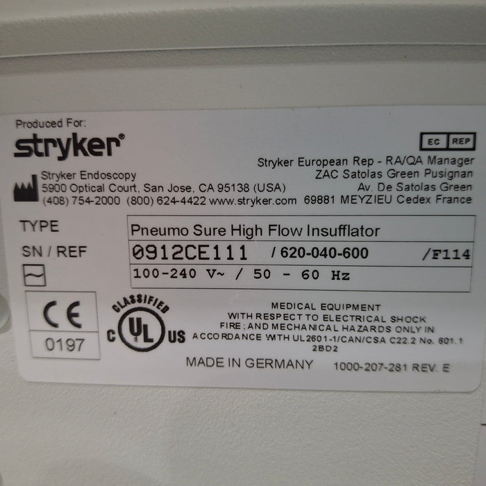 Stryker 45L Pneumo Sure XL Insufflator