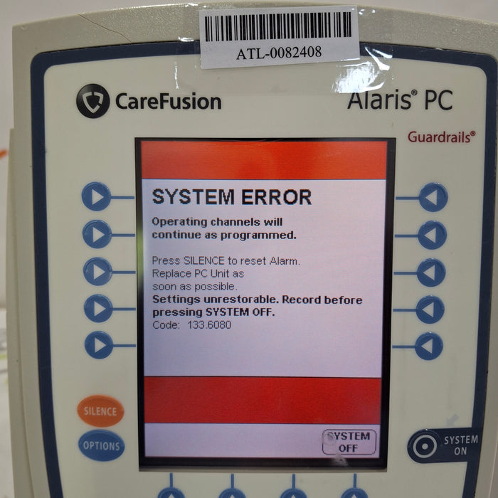 CareFusion Alaris 8015 Small Screen POC Infusion Pump