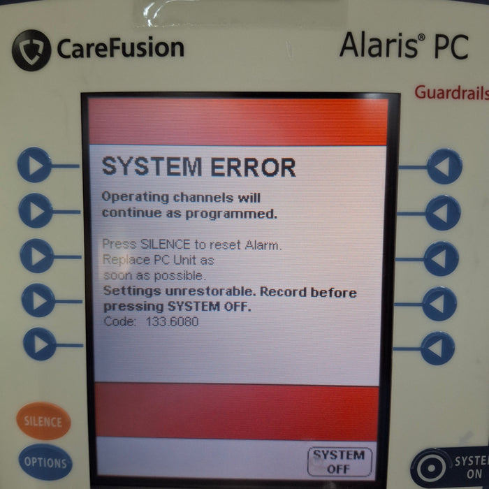 CareFusion Alaris 8015 Small Screen POC Infusion Pump