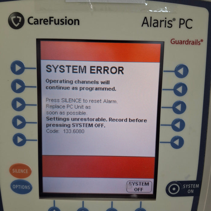 CareFusion Alaris 8015 Small Screen POC Infusion Pump