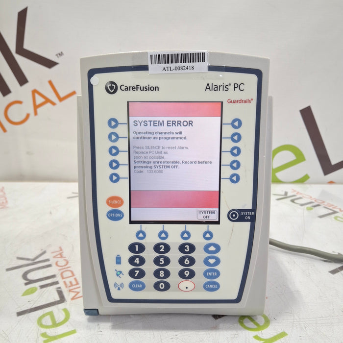 CareFusion Alaris 8015 Small Screen POC Infusion Pump