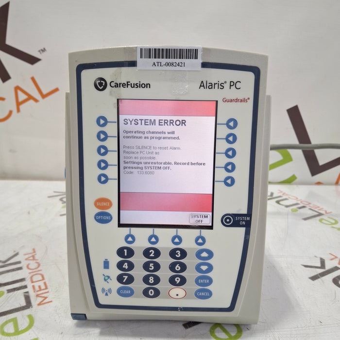 CareFusion Alaris 8015 Small Screen POC Infusion Pump