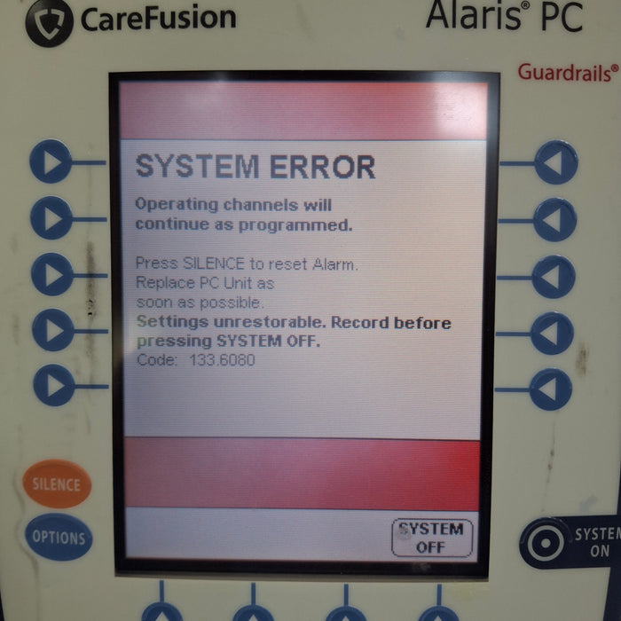 CareFusion Alaris 8015 Small Screen POC Infusion Pump