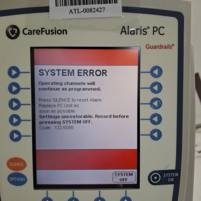 CareFusion Alaris 8015 Small Screen POC Infusion Pump