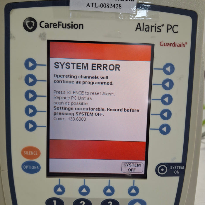 CareFusion Alaris 8015 Small Screen POC Infusion Pump