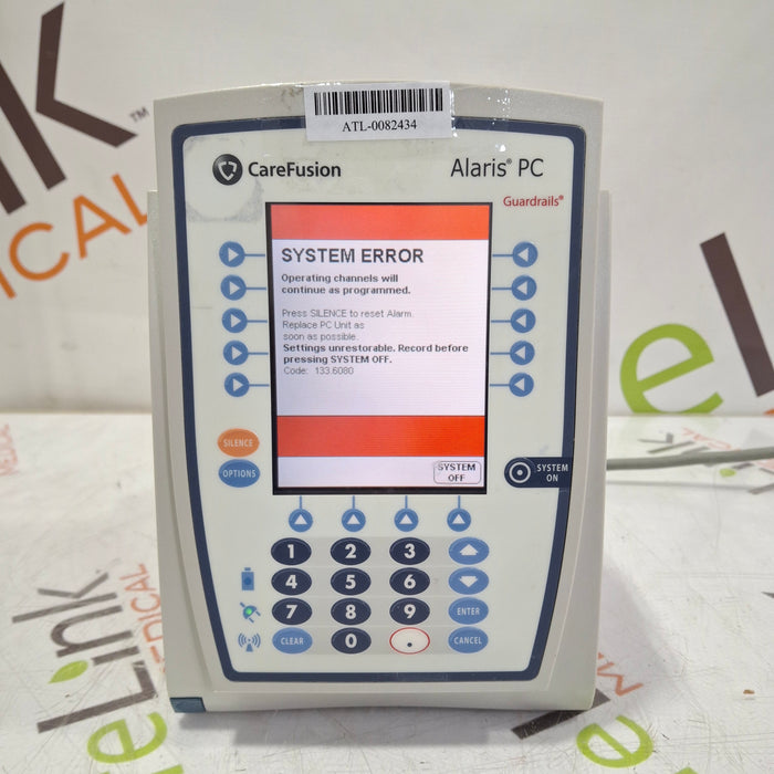 CareFusion Alaris 8015 Small Screen POC Infusion Pump