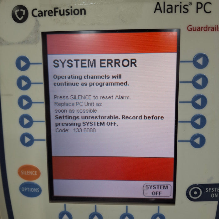 CareFusion Alaris 8015 Small Screen POC Infusion Pump